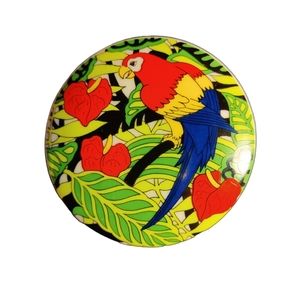 Vintage Takahashi Copa San Francisco Stoneware Lidded Trinket Vanity Dish 1980.